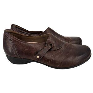 Dansko Franny Loafer Womens EU 39 Brown Leather Low Heel Slip On Comfort Shoe